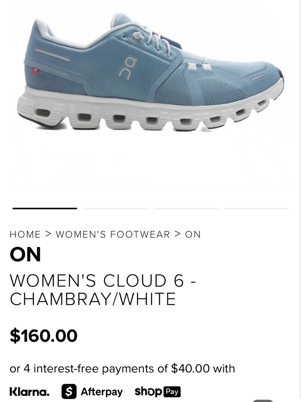 Women’s On Cloud shoe